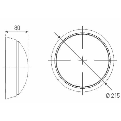 LED spoljašnja zidna svetiljka LED/14W/230V IP54 bela