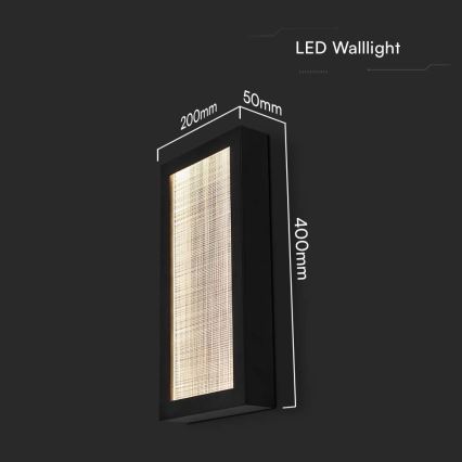 LED spoljašnja zidna svetiljka LED/20W/230V IP65 3000K