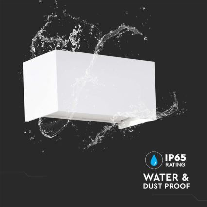 LED spoljašnja zidna svetiljka LED/24W/230V 3000K IP65 bela