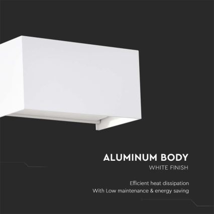 LED spoljašnja zidna svetiljka LED/24W/230V 3000K IP65 bela