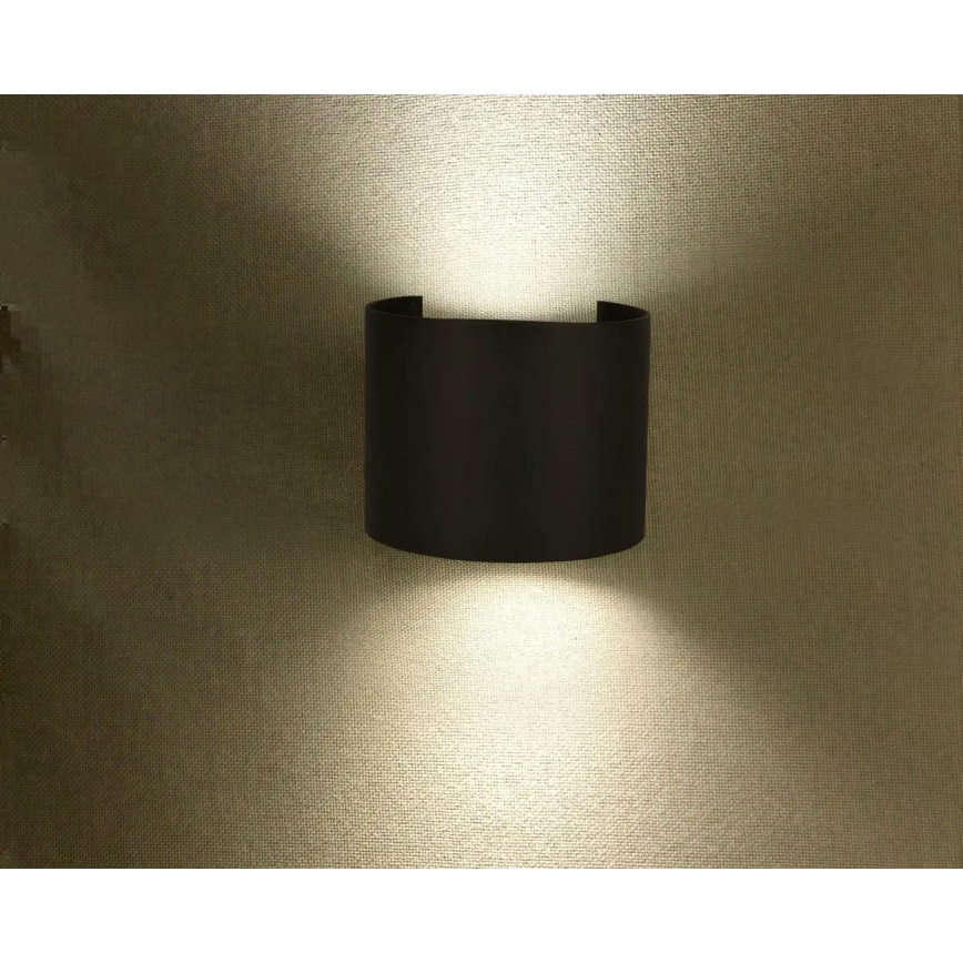 LED spoljašnja zidna svetiljka LED/6W/230V 4000K IP65 crna