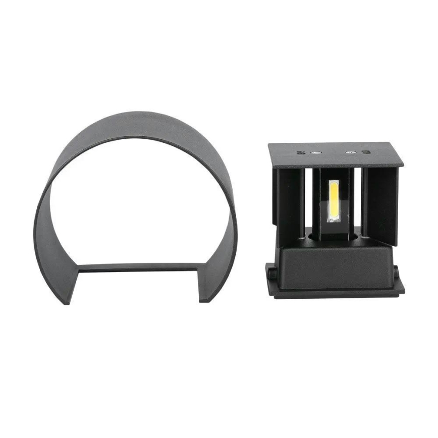 LED spoljašnja zidna svetiljka LED/6W/230V 4000K IP65 crna