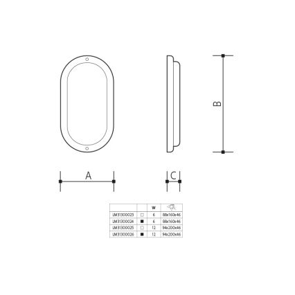 LED spoljašnja zidna svetiljka LED/6W/230V IP54, bela