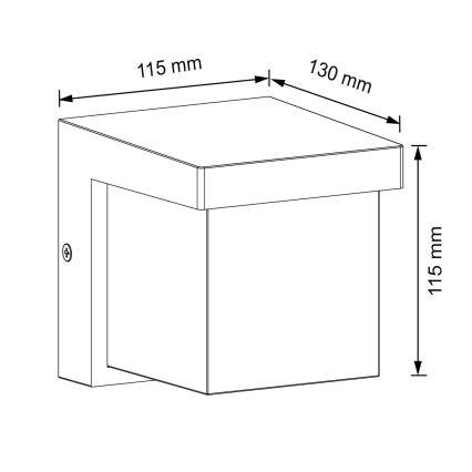 LED spoljašnja zidna svetiljka MORGAN LED/10W/230V IP54