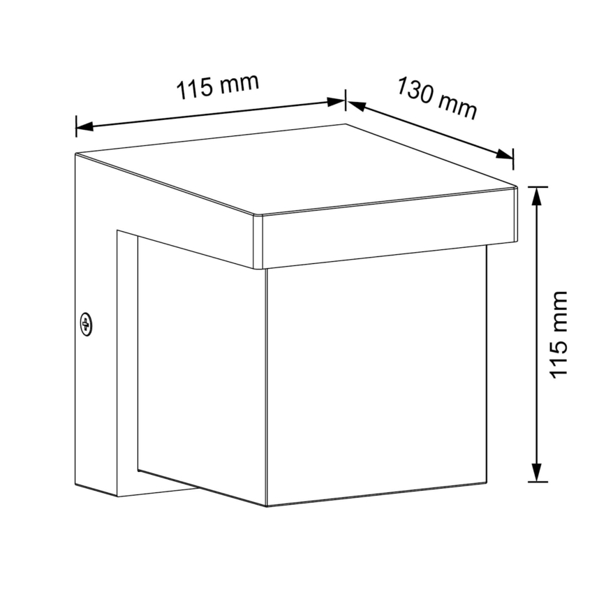 LED spoljašnja zidna svetiljka MORGAN LED/10W/230V IP54