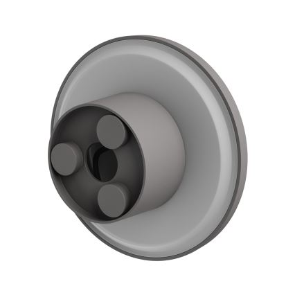 Spoljašnja zidna LED svetiljka PIATTA LED/12W/230V 3000/4000/6000K prečnik 18 cm IP44 siva