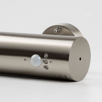 LED spoljašnje zidno svetlo sa senzorom pokreta 1xGU10/5W/230V IP44 mat hrom