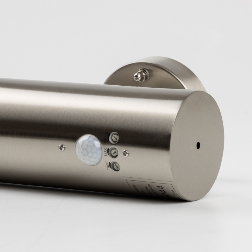 LED spoljašnje zidno svetlo sa senzorom pokreta 1xGU10/5W/230V IP44 mat hrom