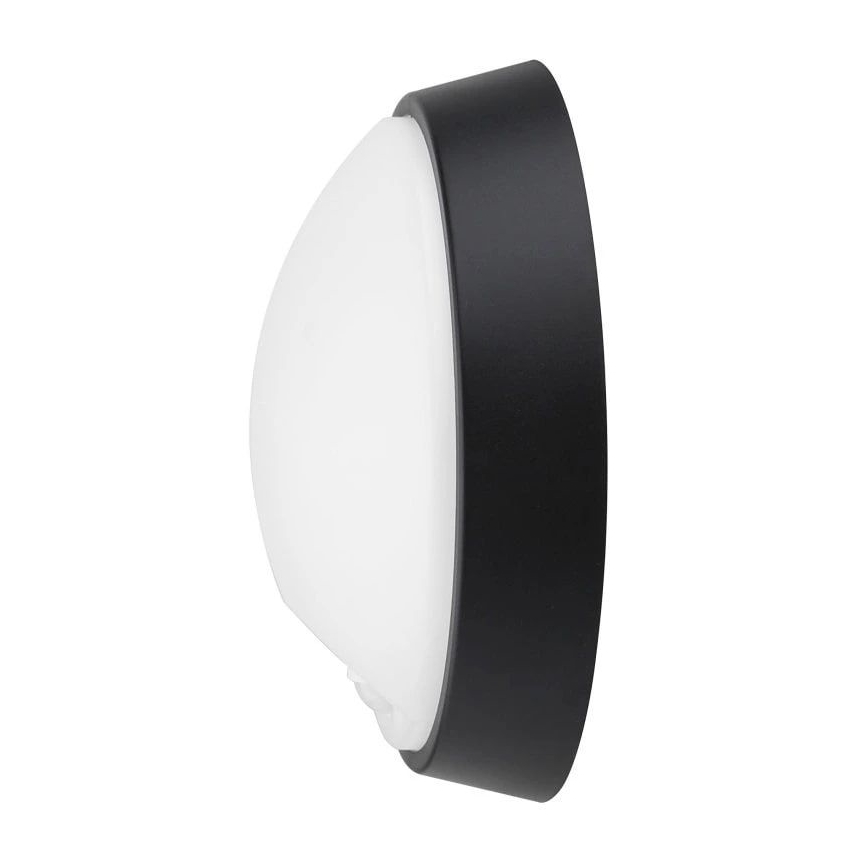 LED spoljašnja zidna svetiljka sa senzorom LED/12W/230V 3000/4000/6500K IP65 crna
