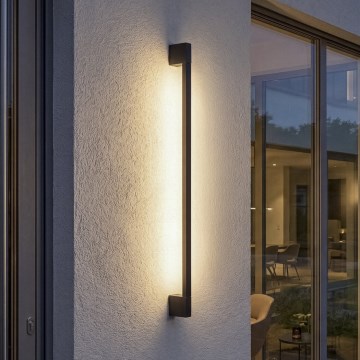 LED spoljašnja zidna svetiljka YALTE LED/8,5W/230V 3000/4000/6500K 93 cm IP54 crna