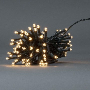 LED Spoljašnje božićne lampice 96xLED/7 funkcija/3xAA 7,7m IP44 topla bela