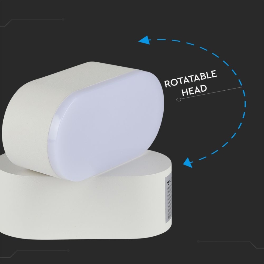 LED Spoljašnje fleksibilno zidno svetlo LED/5W/230V 4000K IP65 bela
