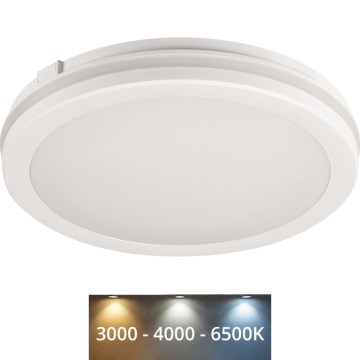 LED spoljašnje plafonsko svetlo BENO ECO LED/20W/230V 3000/4000/6500K prečnik 20 cm IP65 bela