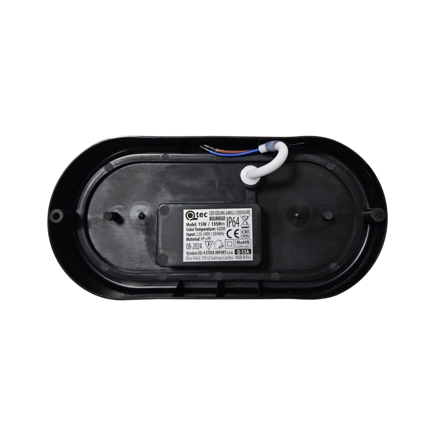 LED spoljašnje plafonsko svetlo LED/8W/230V 4200K IP64 crno
