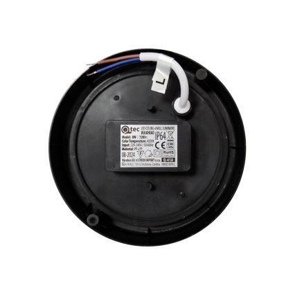 LED spoljašnje plafonsko svetlo LED/8W/230V 4200K prečnik 14 cm IP64 crno