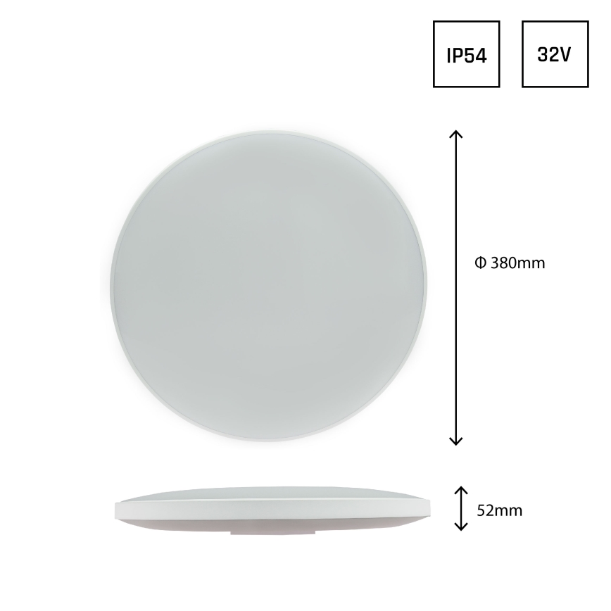 LED spoljašnje plafonsko svetlo NYMPHEA LED/32W/230V IP54 6000K