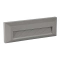LED spoljašnje stepenišno svetlo LED/3W/230V 4000K IP65 siva