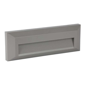 LED spoljašnje stepenišno svetlo LED/3W/230V 4000K IP65 siva