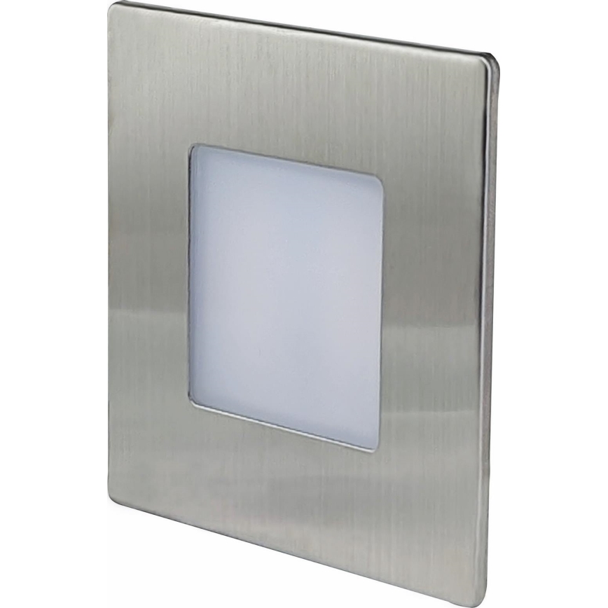 LED spoljašnje svetlo za stepenište DECENTLY LED/1,7W/230V 3000/4000/6000K IP54 sjajni hrom