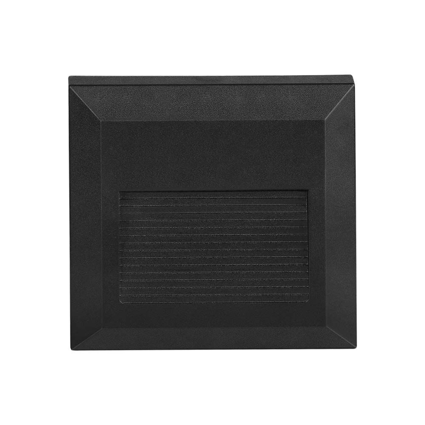 LED spoljašnje svetlo za stepenište LED/2W/230V IP65 3000K crno