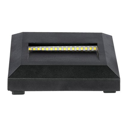 LED spoljašnje svetlo za stepenište LED/2W/230V IP65 3000K crno