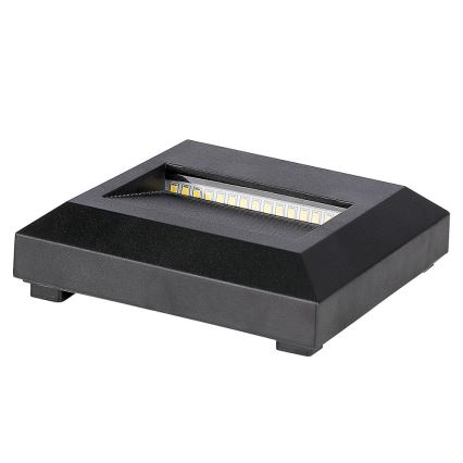 LED spoljašnje svetlo za stepenište LED/2W/230V IP65 4000K crno