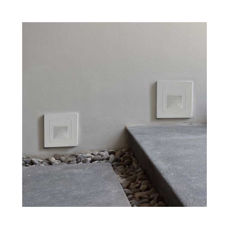 LED spoljašnje svetlo za stepenište LED/3W/230V 3000K IP65 belo