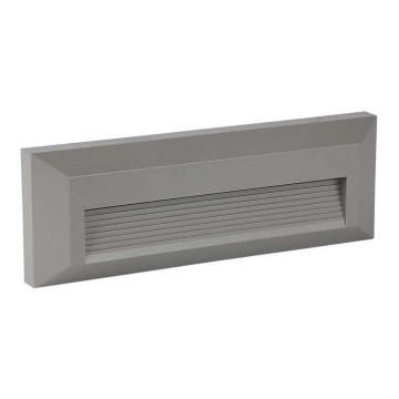 LED spoljašnje svetlo za stepenište LED/3W/230V IP65 3000K siva