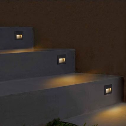 LED spoljašnje svetlo za stepenište Q7 LED/3W/230V IP44