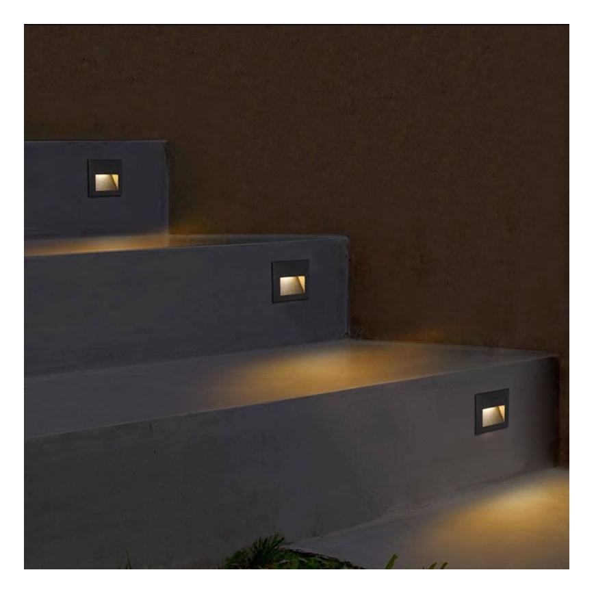 LED spoljašnje svetlo za stepenište Q7 LED/3W/230V IP44