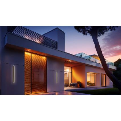 LED spoljašnje zidno svetilo STICK LED/12W/230V IP65 3000K 30 cm