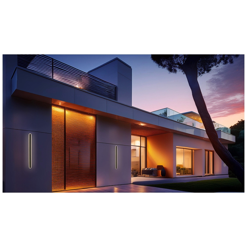 LED spoljašnje zidno svetilo STICK LED/12W/230V IP65 3000K 30 cm