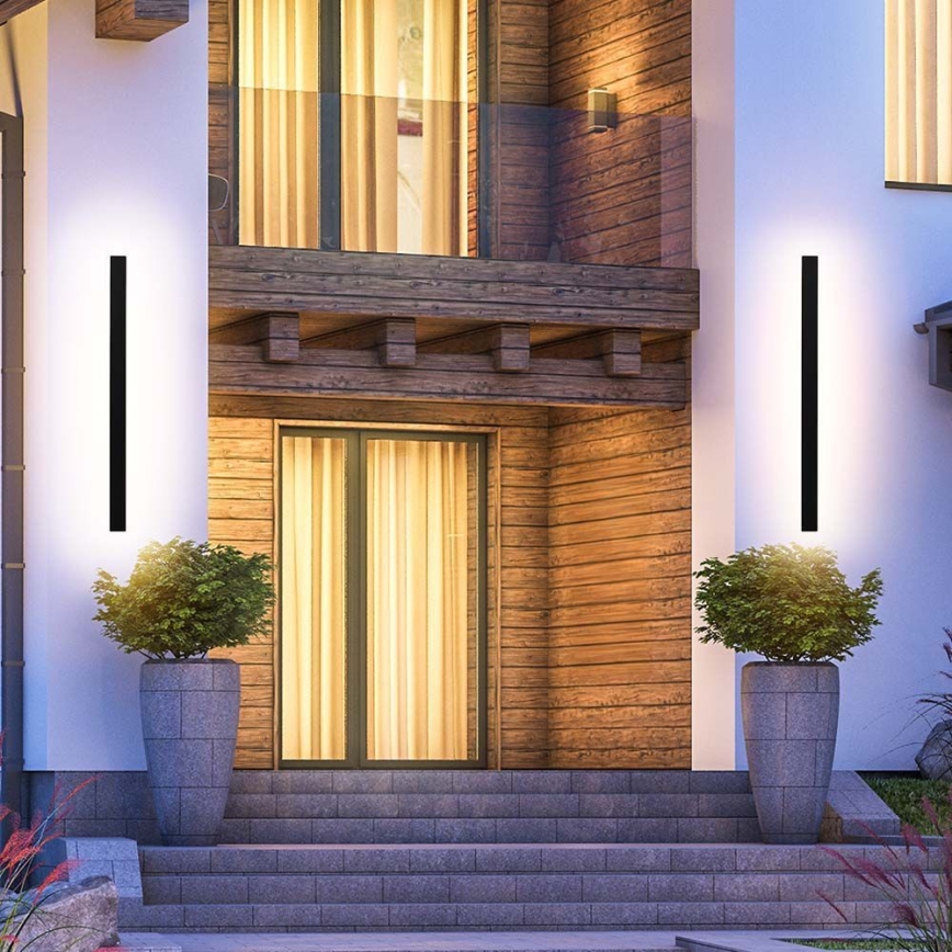 LED spoljašnje zidno svetlo, 10W/230V, 3000K, IP65, 51 cm, antracit