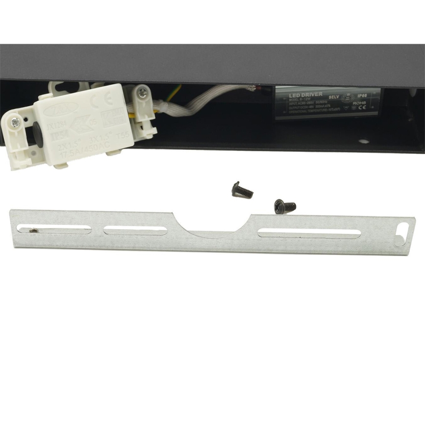 LED fleksibilno spoljašnje zidno svetlo 2xLED/16W/230V IP54 90 cm crno