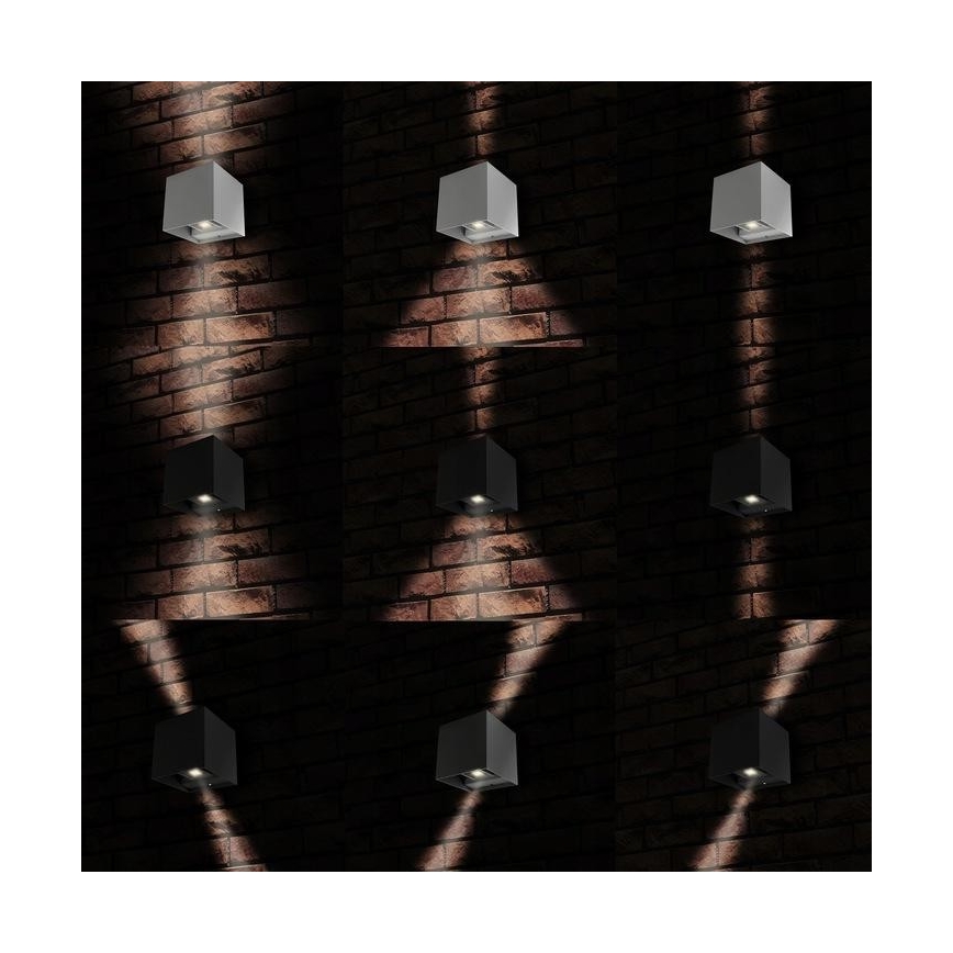 LED spoljašnje zidno svetlo 2xLED/3W/230V IP54 antracit