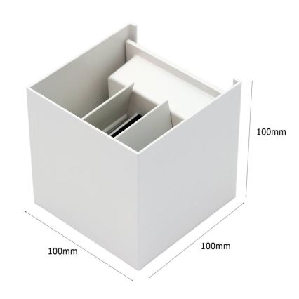 LED spoljašnje zidno svetlo 2xLED/3W/230V IP54 belo