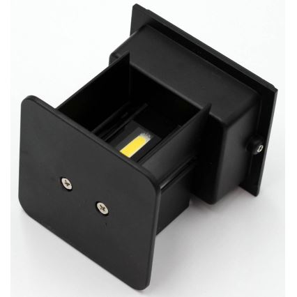 LED spoljašnje zidno svetlo 2xLED/3W/230V IP54 crno