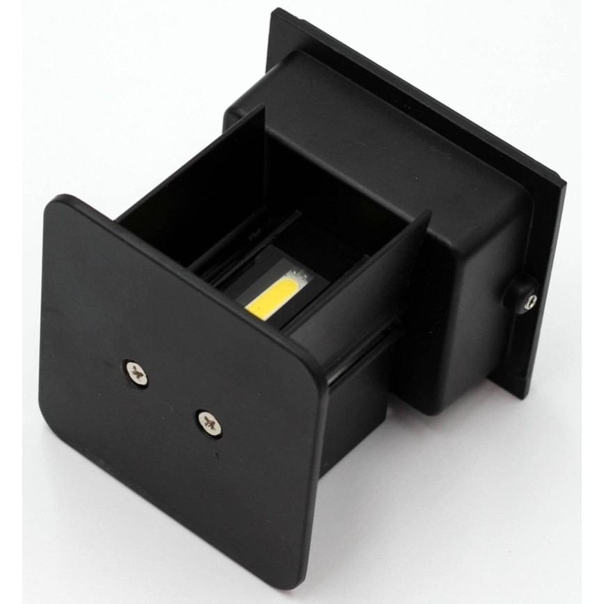 LED spoljašnje zidno svetlo 2xLED/3W/230V IP54 crno