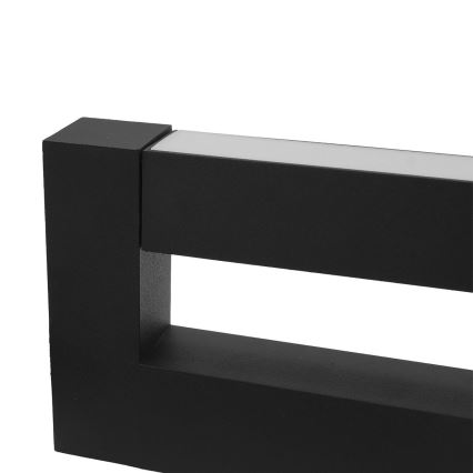 Fleksibilno LED spoljašnje zidno svetlo 2xLED/4W/230V IP54 30 cm crno
