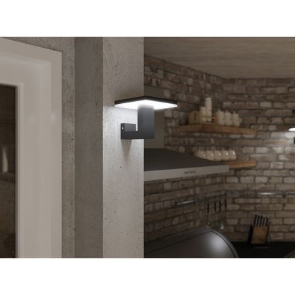 LED spoljašnje zidno svetlo BARI LED/10W/230V 4000K IP54 antracit