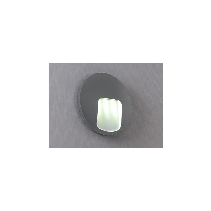 LED spoljašnje zidno svetlo DACU LED/3W/230V IP54, sivo