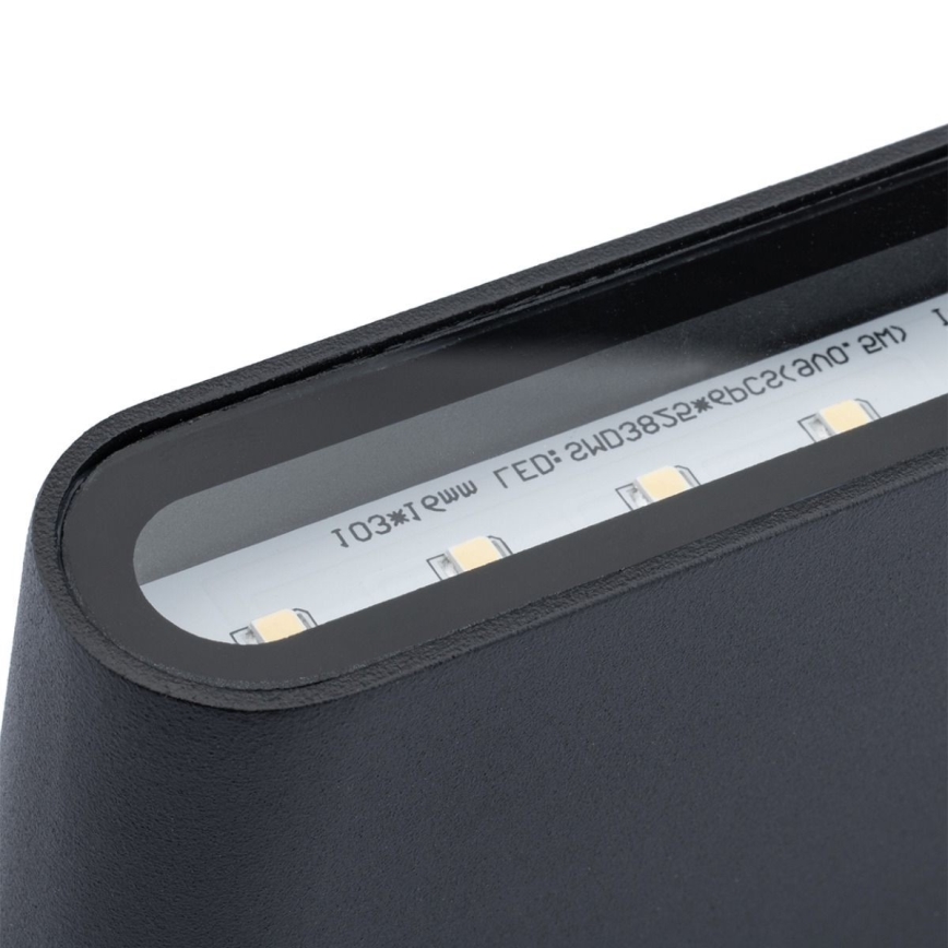 LED spoljašnje zidno svetlo FLOW 2xLED/3W/230V IP54 crna