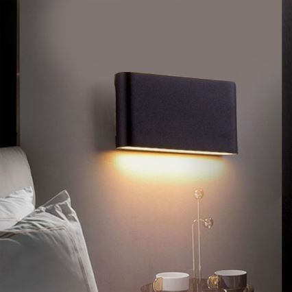 LED spoljašnje zidno svetlo FLOW LED/6W/230V IP54 4000K antracit