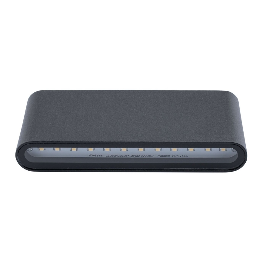 LED spoljašnje zidno svetlo FLOW LED/6W/230V IP54 crno