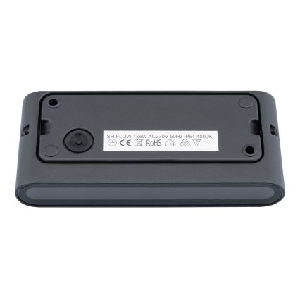 LED spoljašnje zidno svetlo FLOW LED/6W/230V IP54 crno