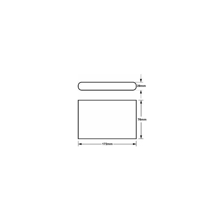 LED spoljašnje zidno svetlo FLOW LED/6W/230V IP54 crno
