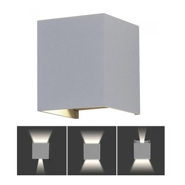 LED spoljašnje zidno svetlo LED/11W/230V 3000K IP65 sivo