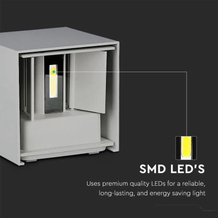 LED spoljašnje zidno svetlo LED/11W/230V 3000K IP65 sivo