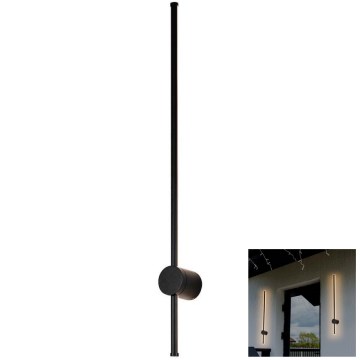 LED spoljašnje zidno svetlo LED/12W/230V 3000K IP65 crno