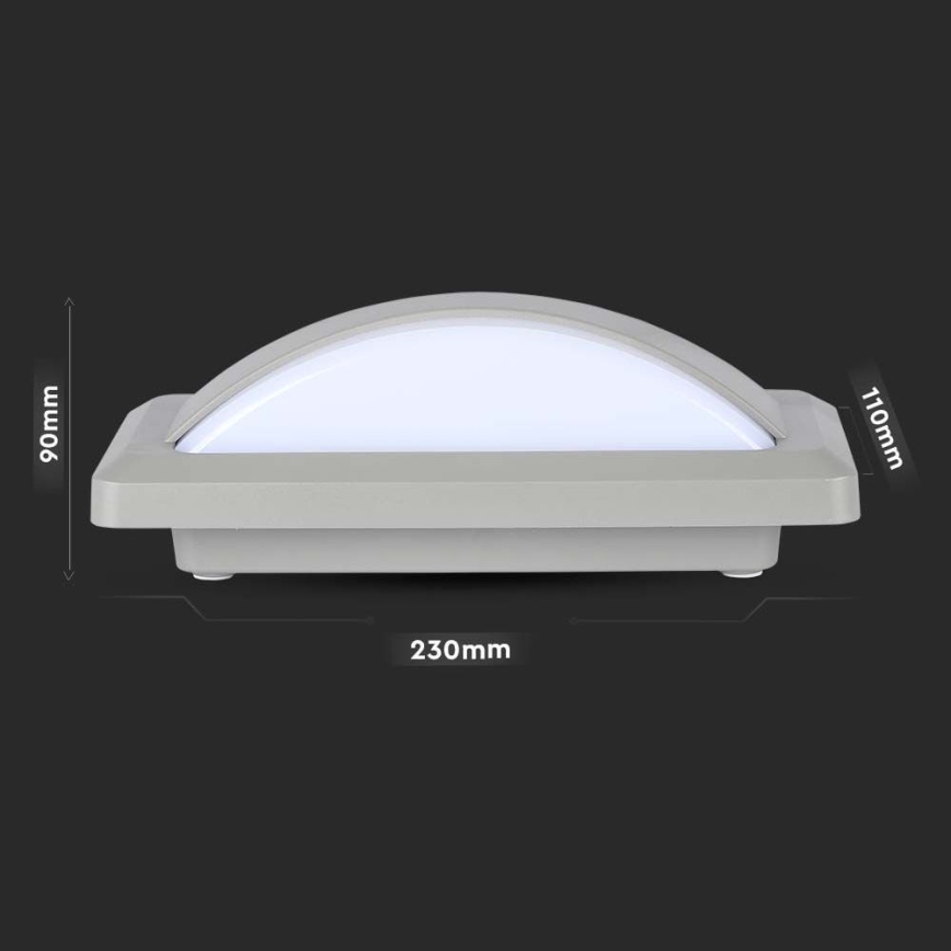 LED spoljašnje zidno svetlo LED/12W/230V 3000K IP65
